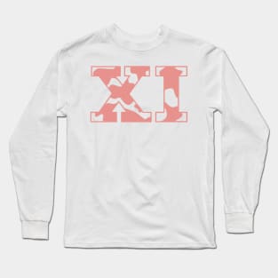 Xi Cow Pattern Long Sleeve T-Shirt